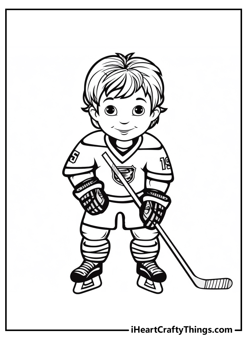 Hockey Coloring Books for Boys Ages 8-12: Cool Sports Coloring Book for Boys  / Perfect Gift for Kids Who Loves Sports and Ice Hockey / Super Fun & Eas  (Paperback)