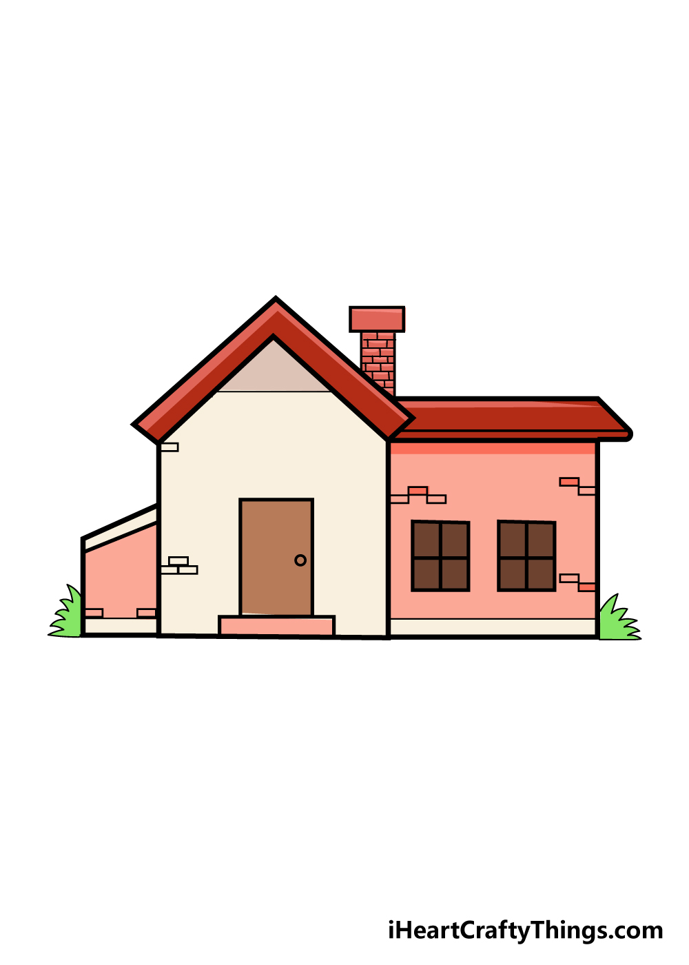 Simple House Drawing On Wooden Background. Hand-drawn Vector Vintage  Illustration. Royalty Free SVG, Cliparts, Vectors, And Stock Illustration.  Image 112861477.