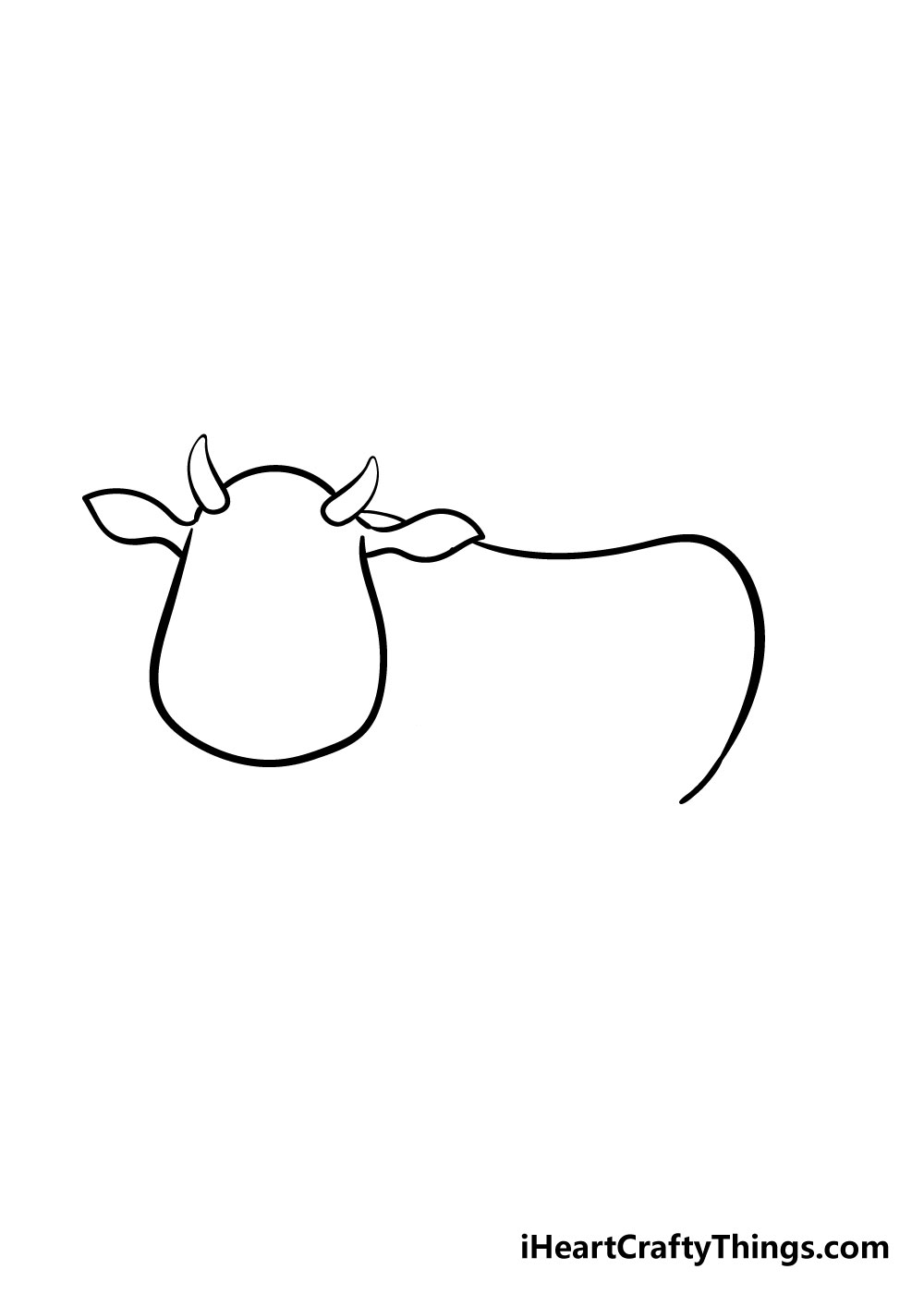 vẽ con bò bước 4
