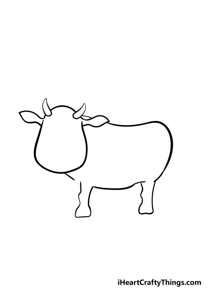 Cow Drawing - How To Draw A Cow Step By Step!