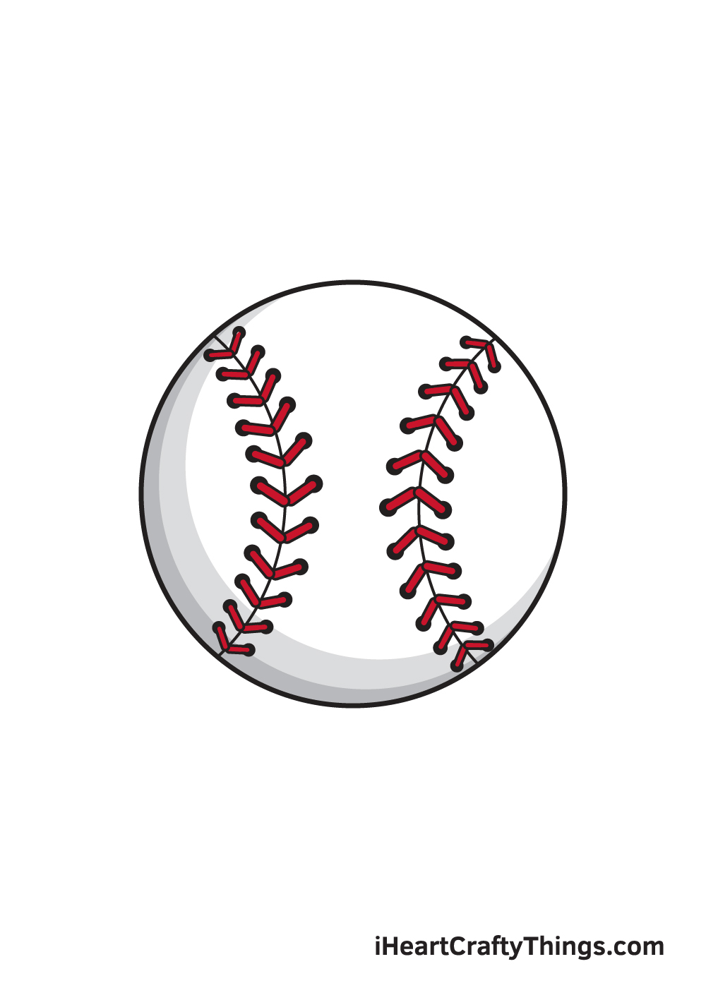 Baseball Drawing - How To Draw A Baseball Step By Step