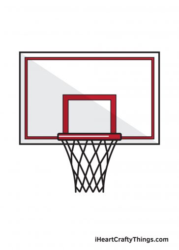 how to draw basketball hoop image