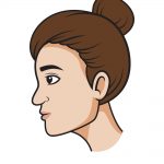 how to draw face from the side image