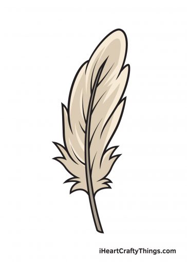 how to draw feather image