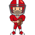 how to draw football player image