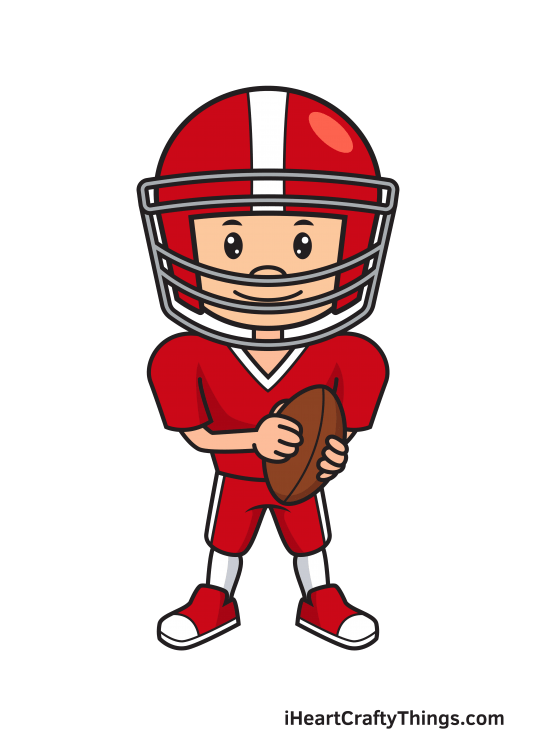 Football Player Drawing How To Draw A Football Player Step By Step