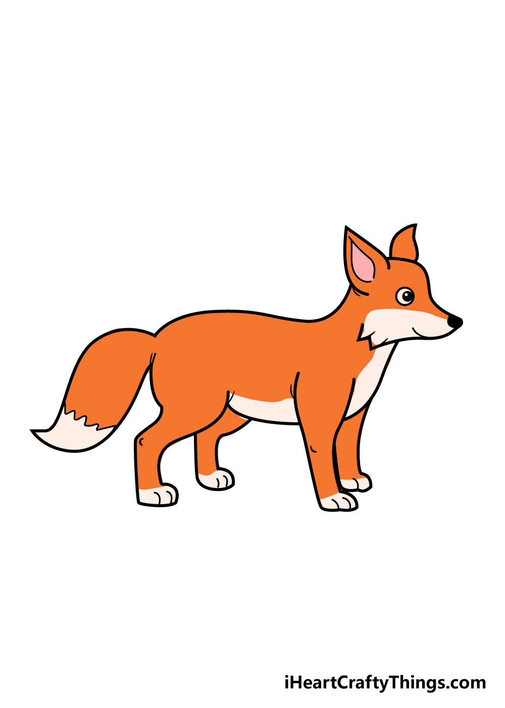 easy drawings of foxes