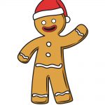 how to draw gingerbread man image