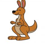 how to draw kangaroo image