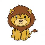 how to draw lion image