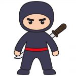 how to draw ninja image