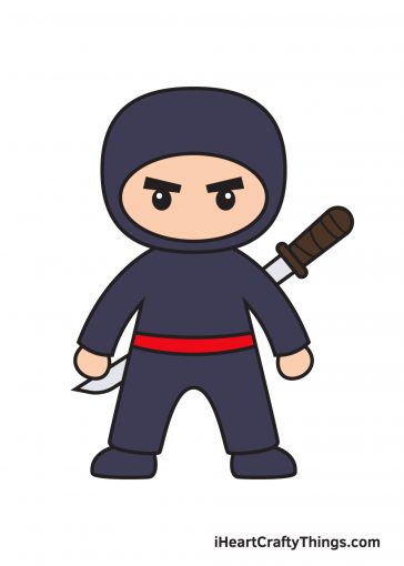 how to draw ninja image