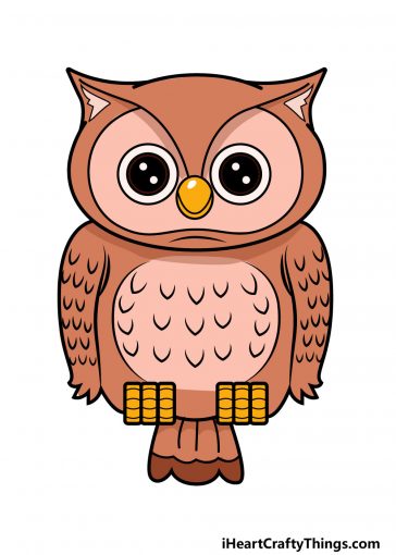 how to draw owl image