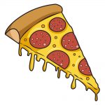 how to draw pizza image