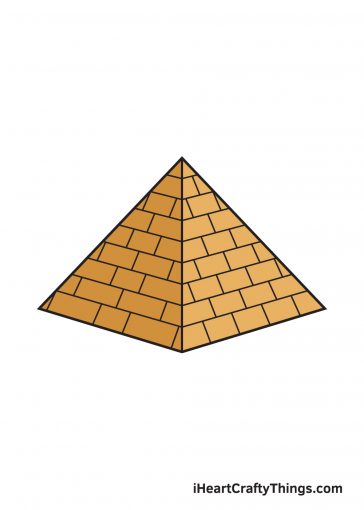 how to draw pyramid image