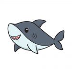how to draw shark image