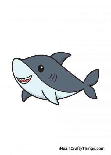 how to draw shark image