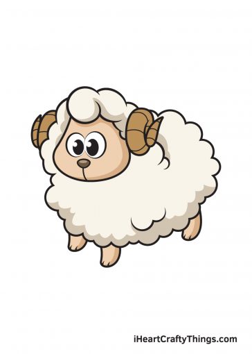 how to draw sheep image