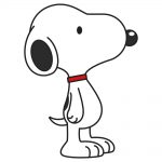 how to draw snoopy image
