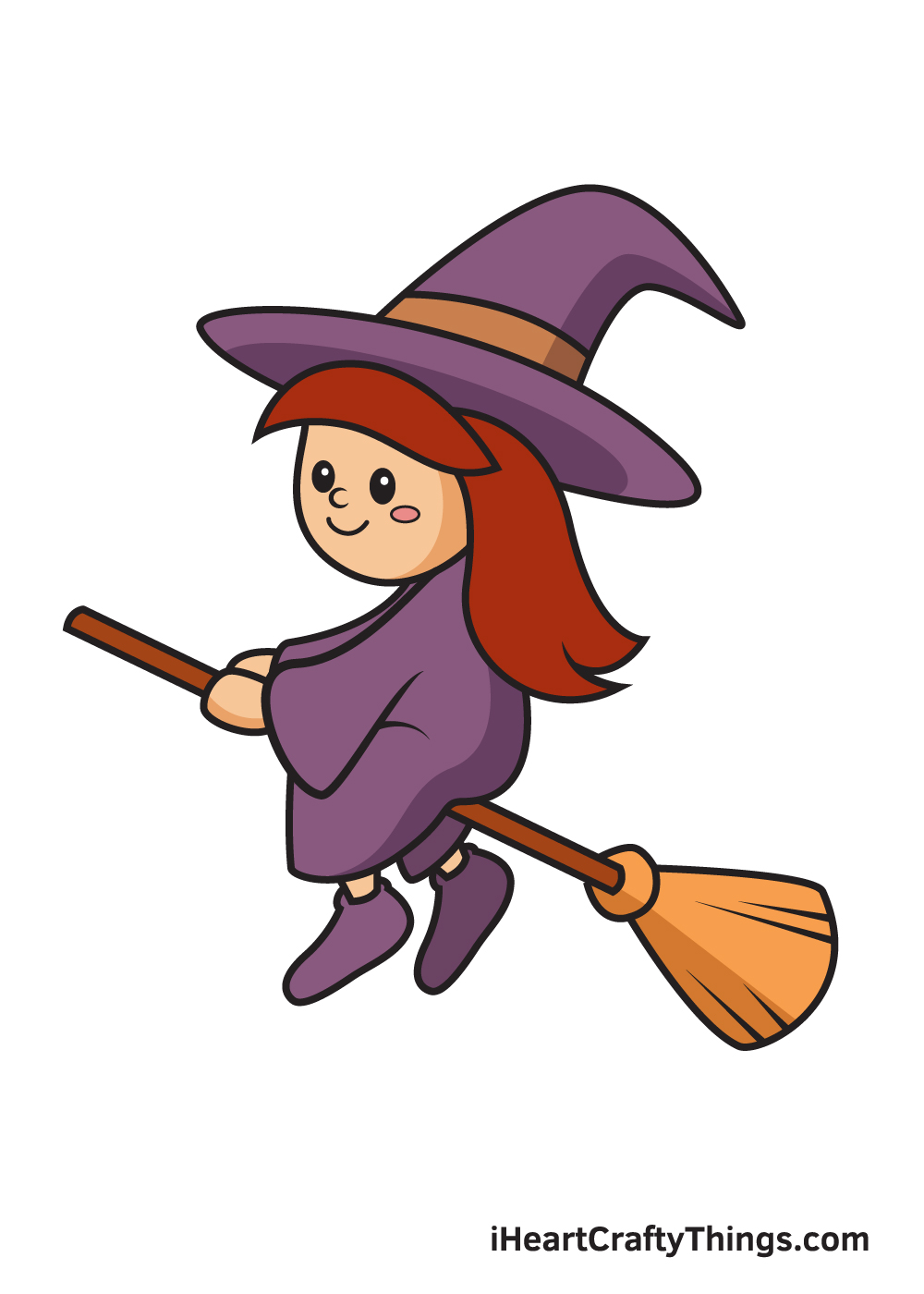 Witch Drawing — How To Draw A Witch Step By Step