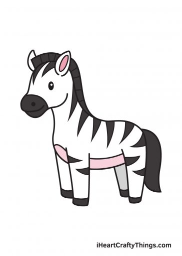 how to draw zebra image