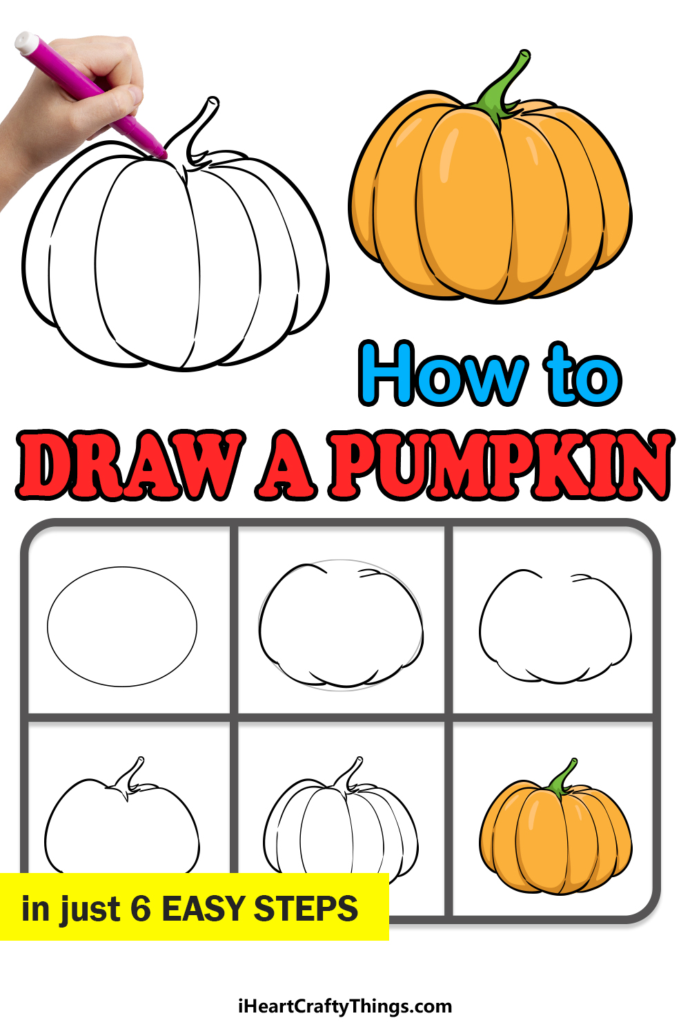 How to Draw a Pumpkin