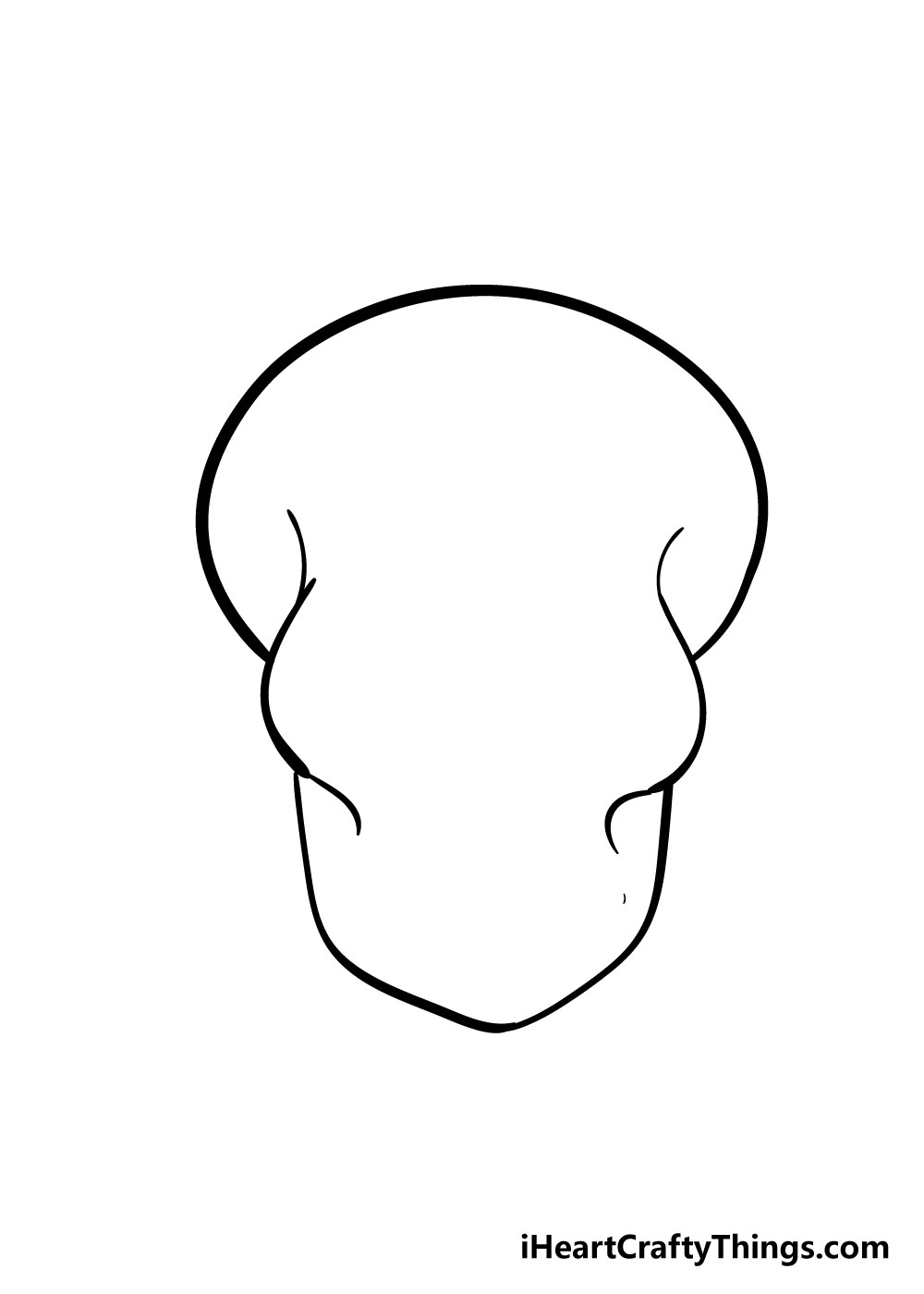 skull drawing step 4