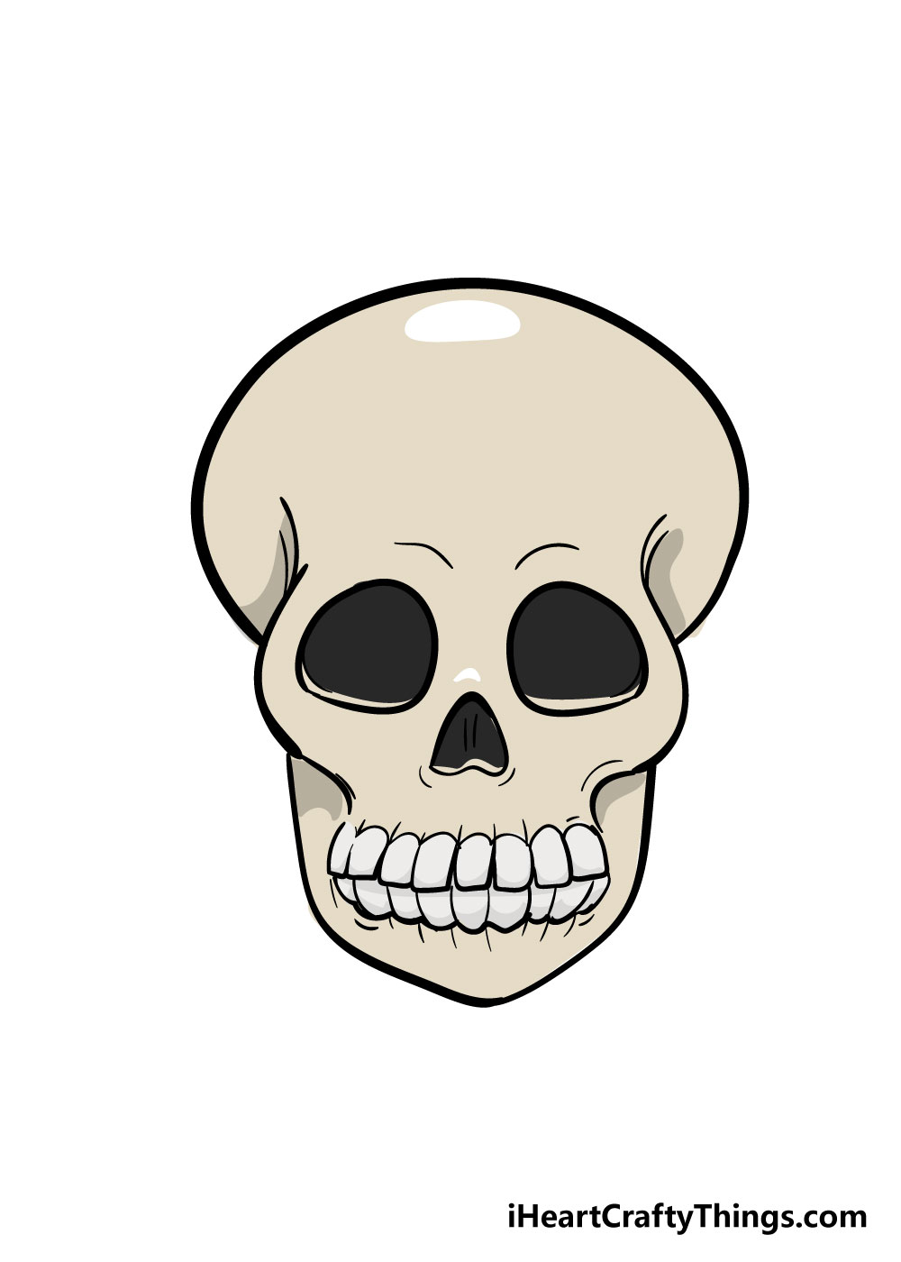 skull drawing image