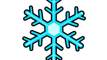 how to draw snowflake image