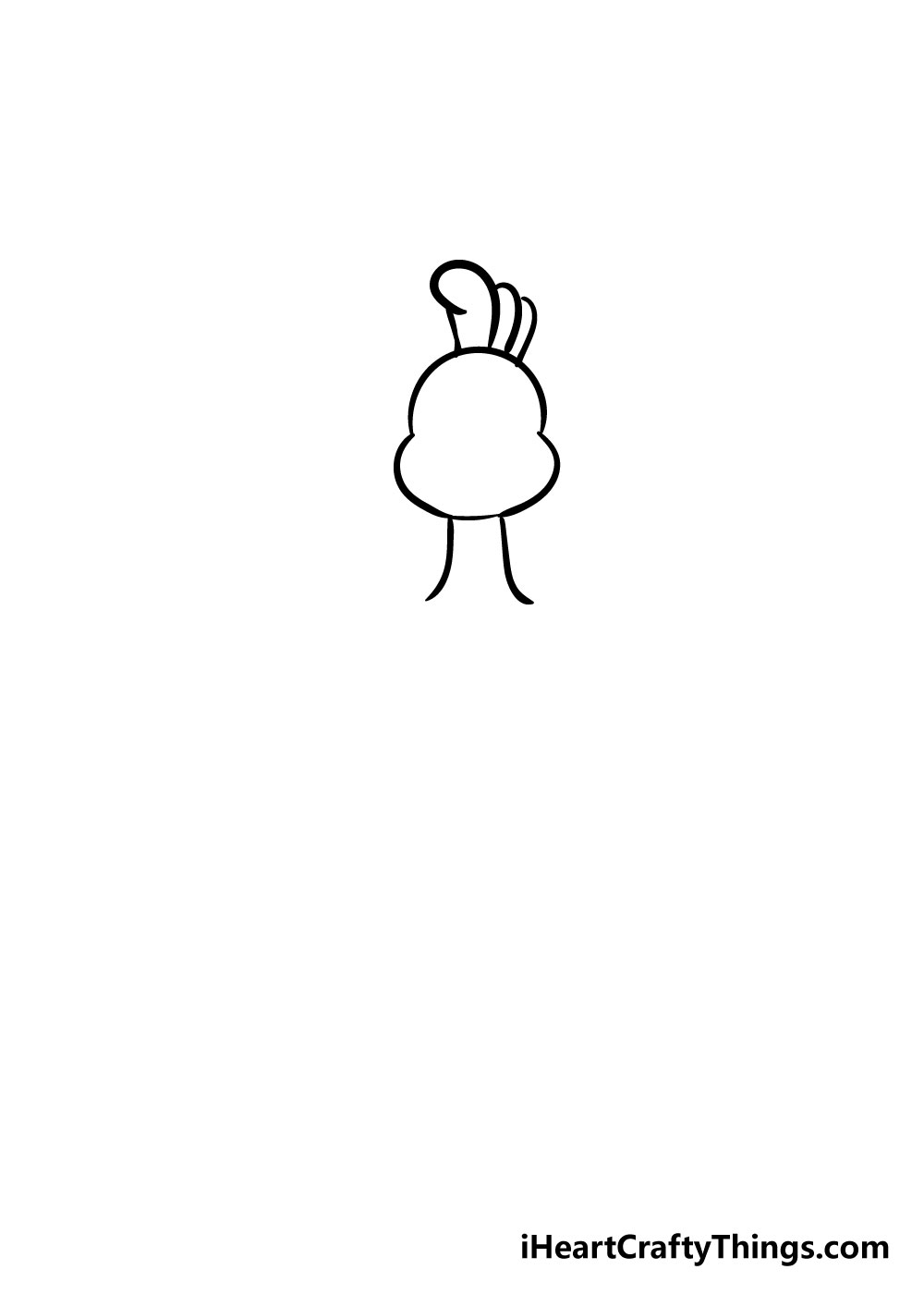 turkey drawing step 2
