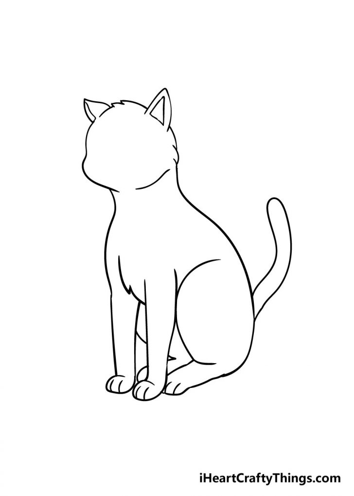 Cat Drawing How To Draw A Cat Step By Step!