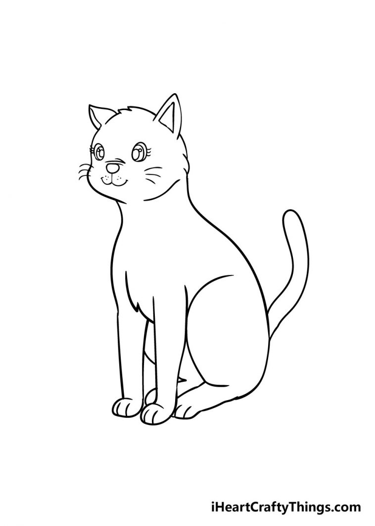 Cat Drawing - How To Draw A Cat Step By Step!