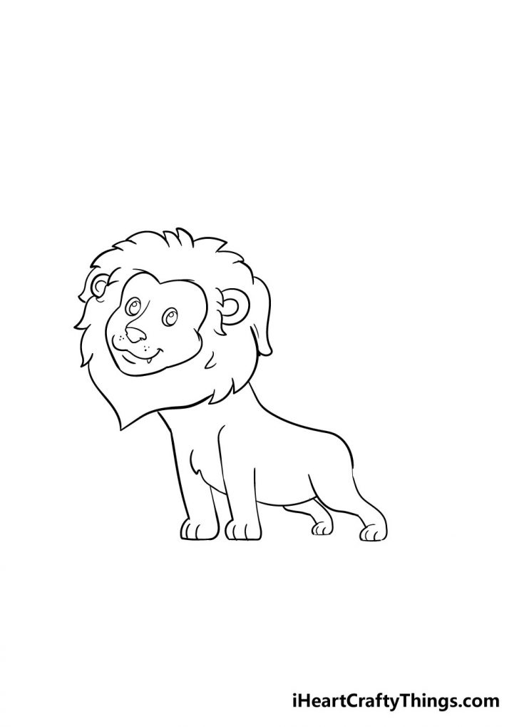  Lion Drawing - How To Draw A Lion Step By Step 