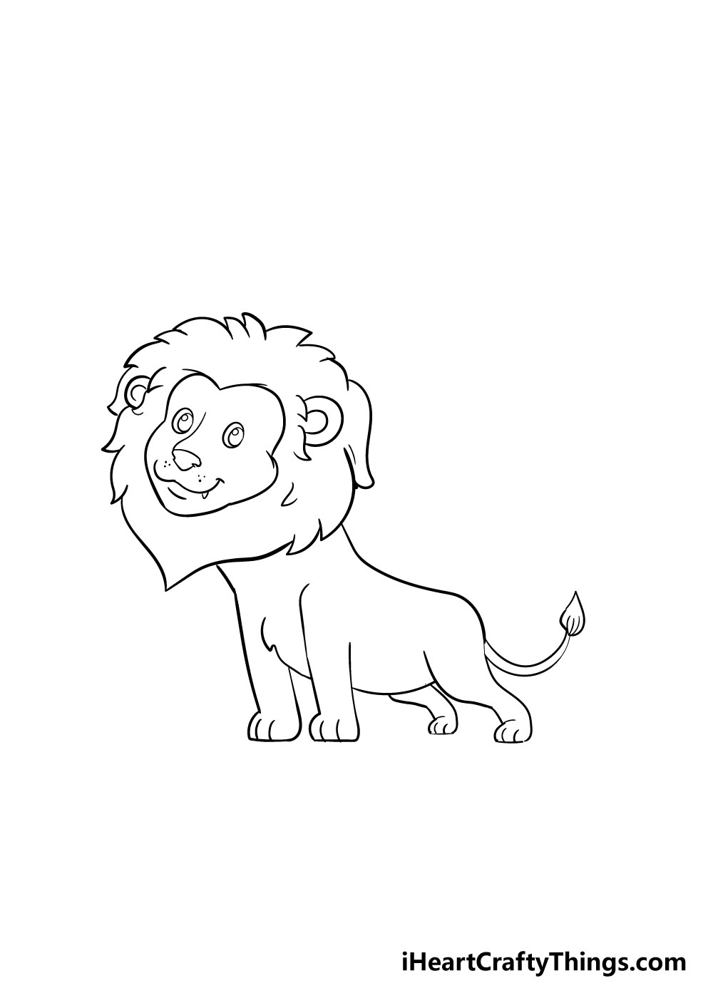 vẽ sư tử bước 7