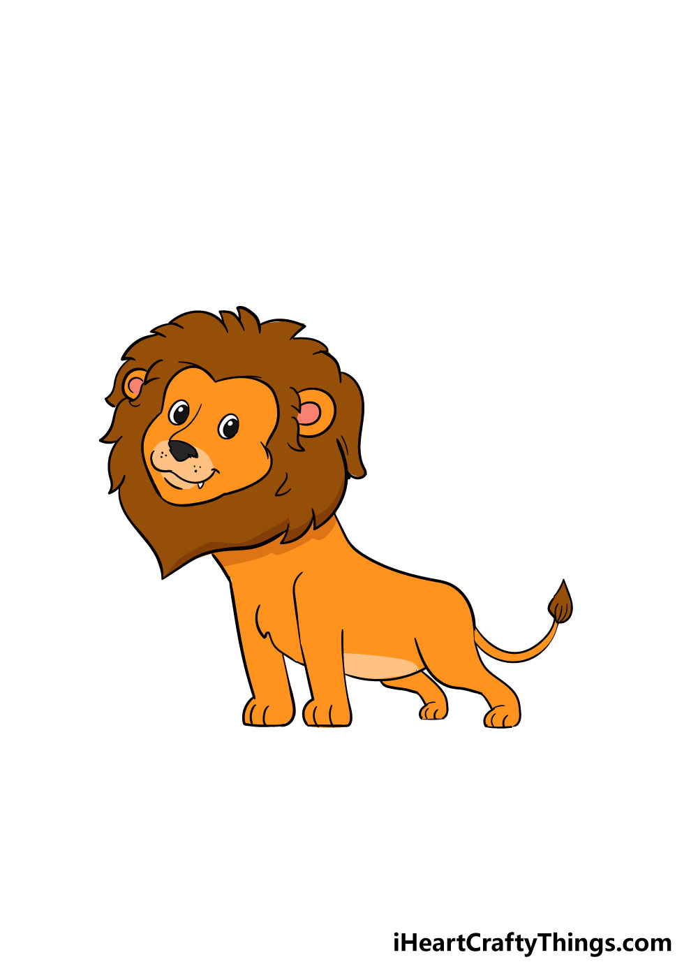 vẽ sư tử bước 8