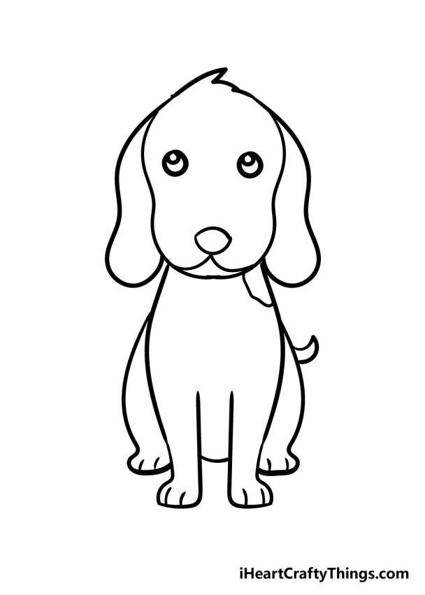 Dog Drawing - How To Draw A Dog Step By Step