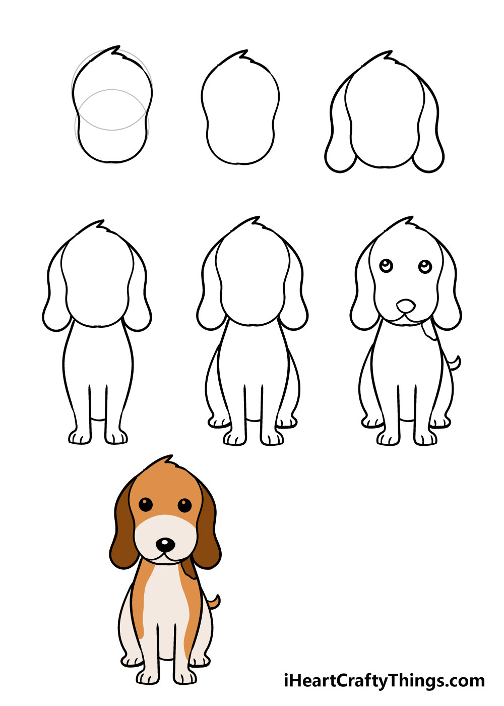 Dog Drawing - How To Draw A Dog Step By Step