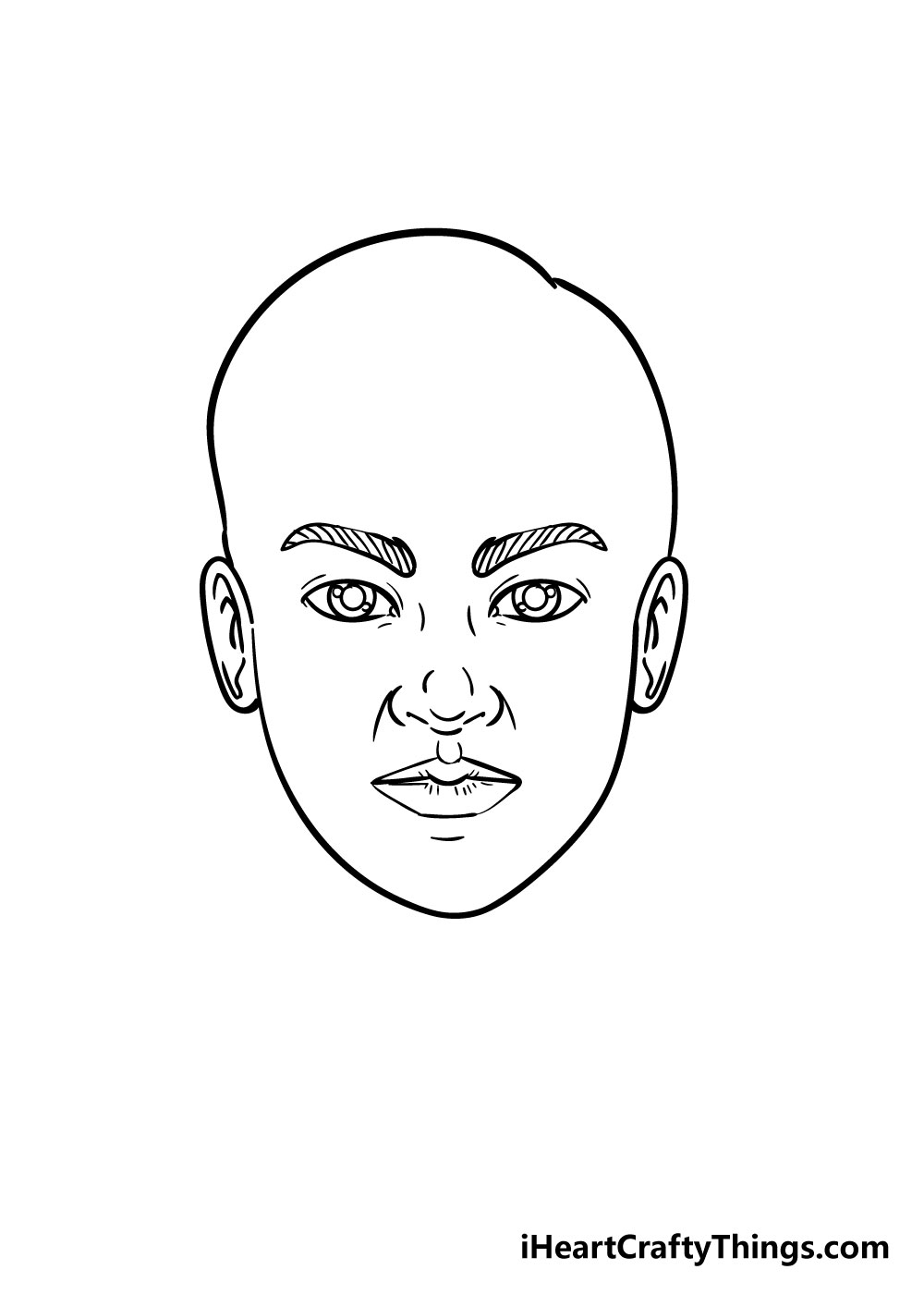 face drawing step 4