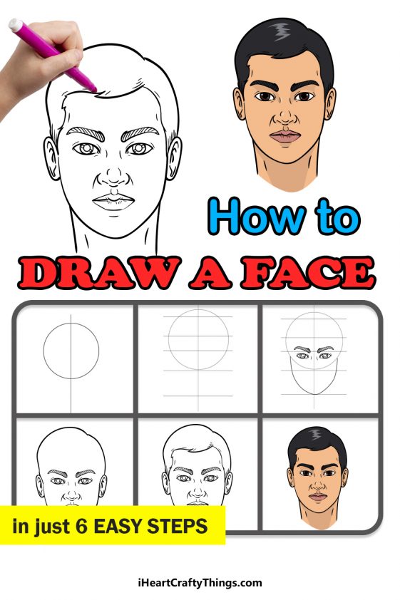 Face Drawing How To Draw A Face Step By Step!