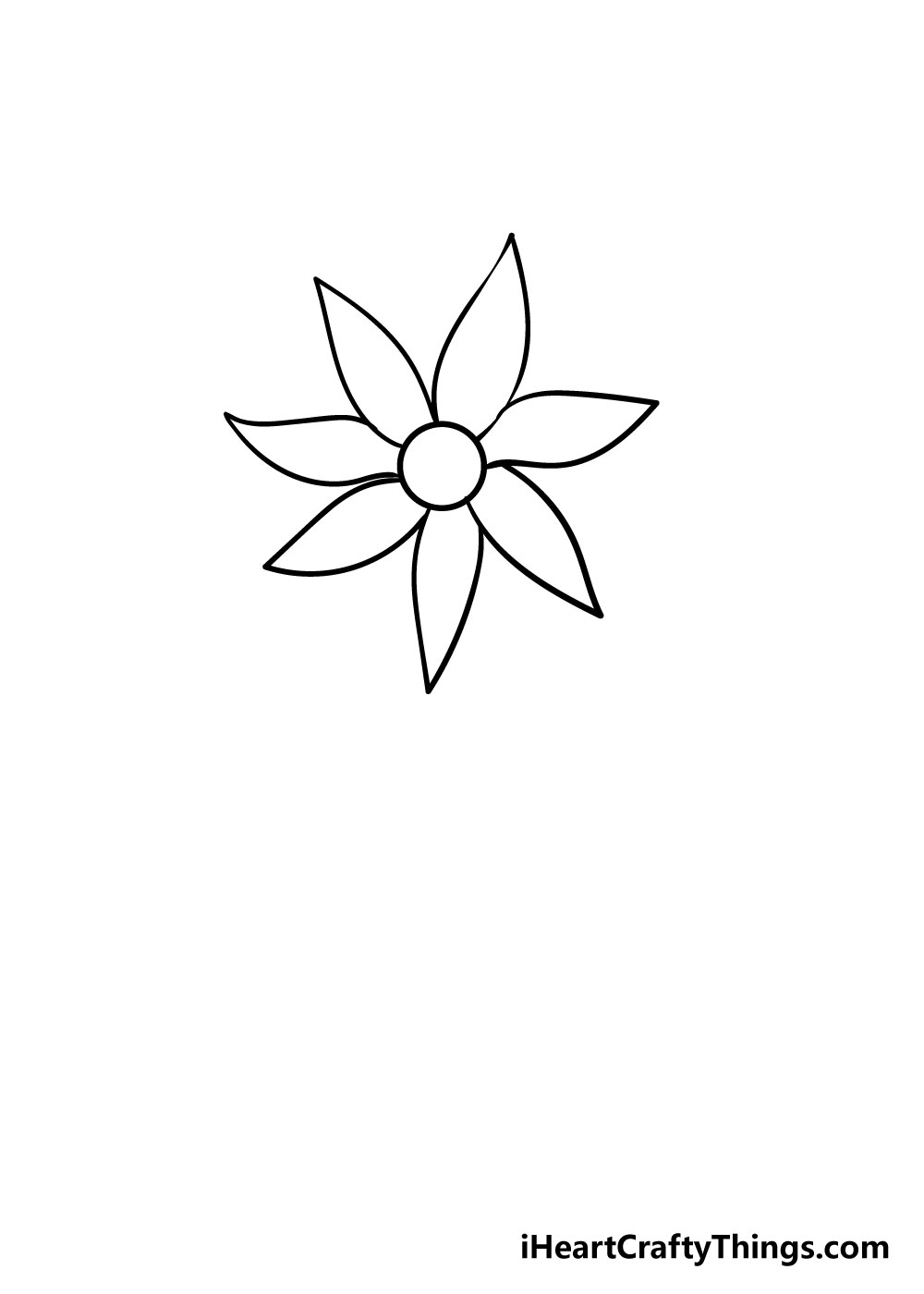 How to draw flower 6