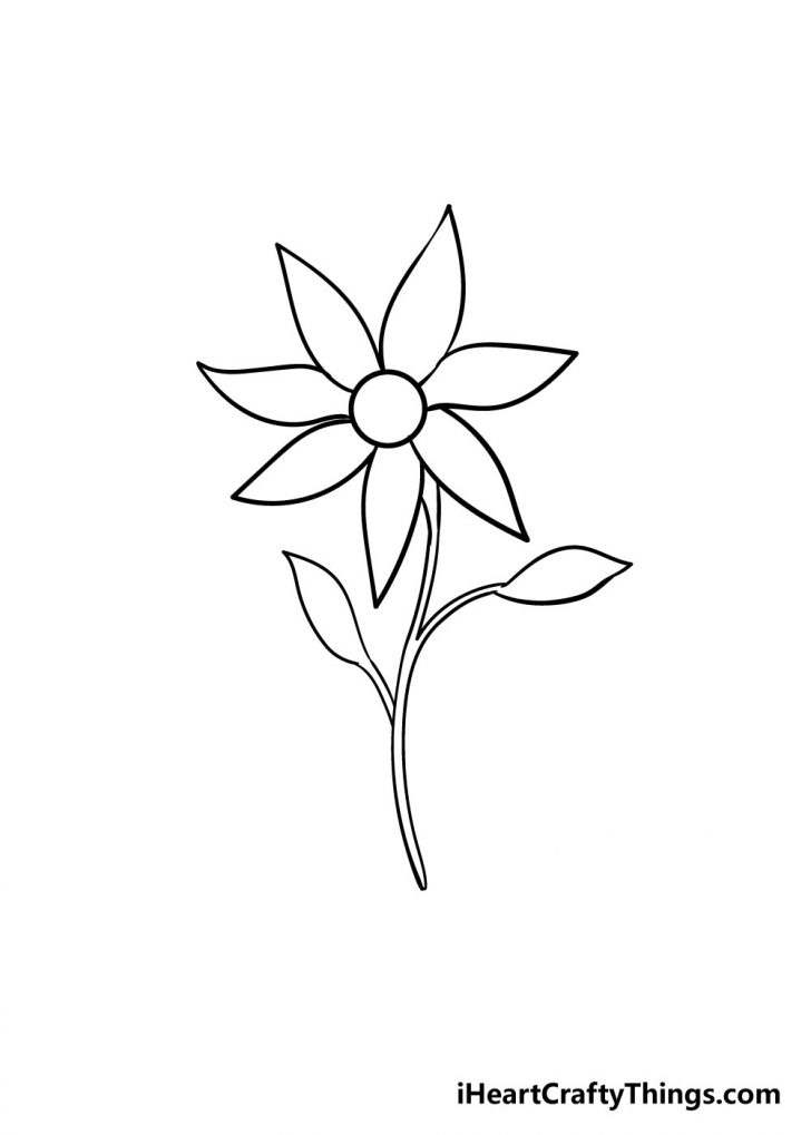 Flower Drawing - How To Draw A Flower Step By Step!