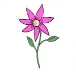 how to draw flower image