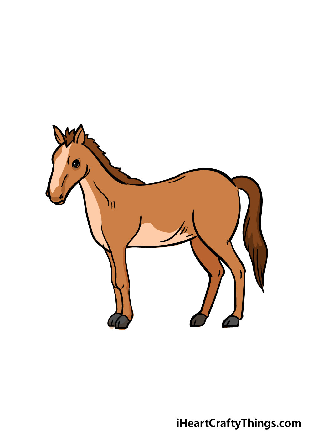 Horse Drawing - How To Draw A Horse Step By Step!