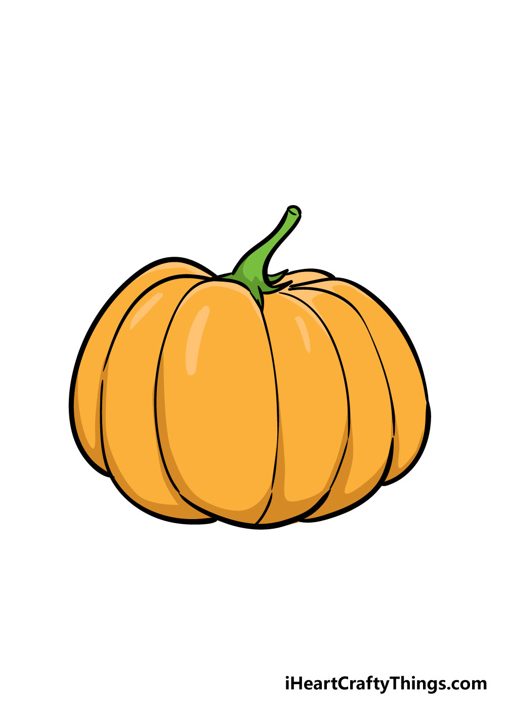 pumpkin drawing step 6