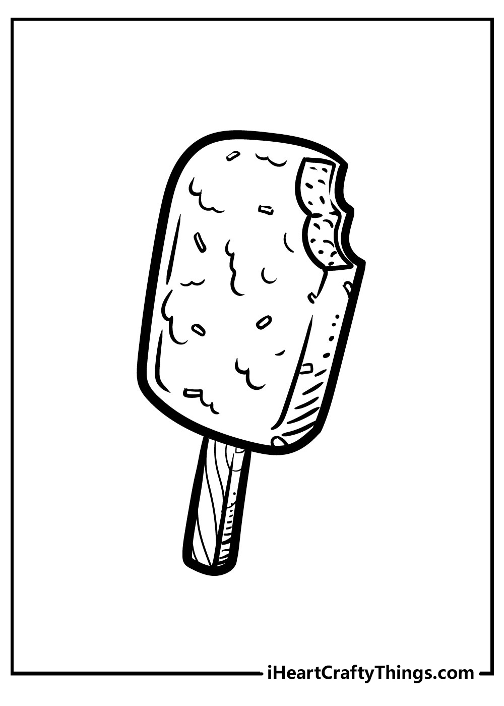 popsicle ice cream coloring pages free pdf