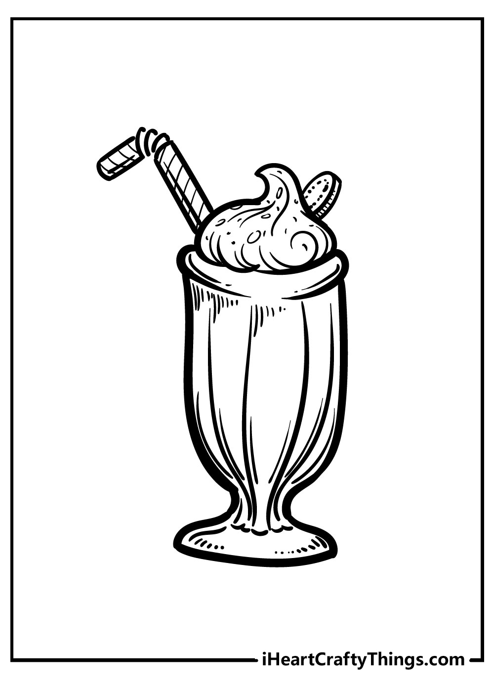 kawaii ice cream coloring pages
