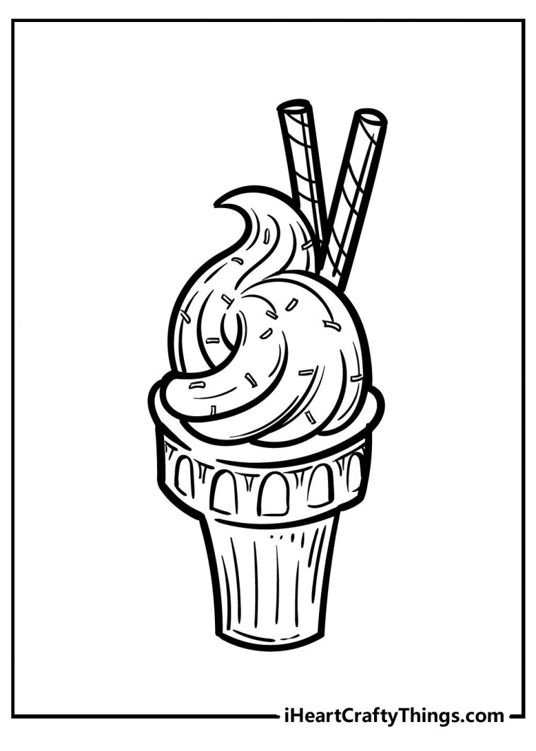 Ice Cream Coloring Pages (Updated 2021)