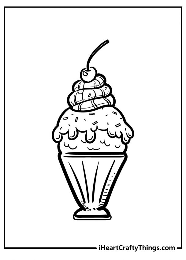 Ice Cream Coloring Pages (Updated 2021)