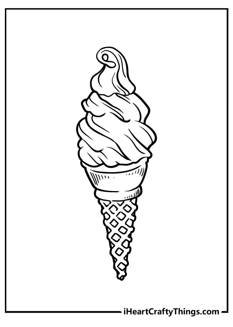 Ice Cream Coloring Pages (Updated 2021)