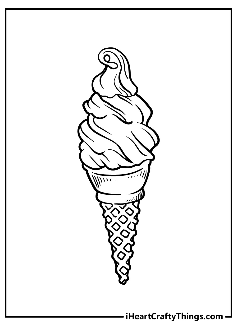 ice cream coloring pages pdf to print